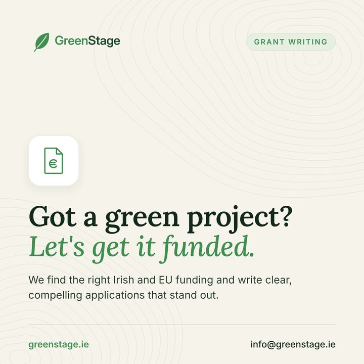 Got a green project? Let's get it funded. Grant writing by GreenStage Services.